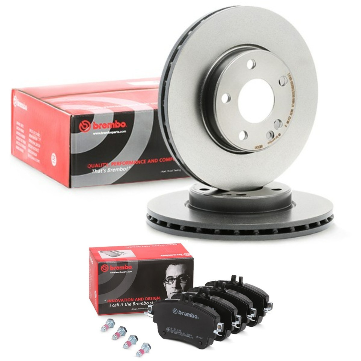BREMBO Bremseskiver og klodser BRB3405N0462 Bremsesæt skivebremser BREMBO V-klasse BRB3405N0462 billig