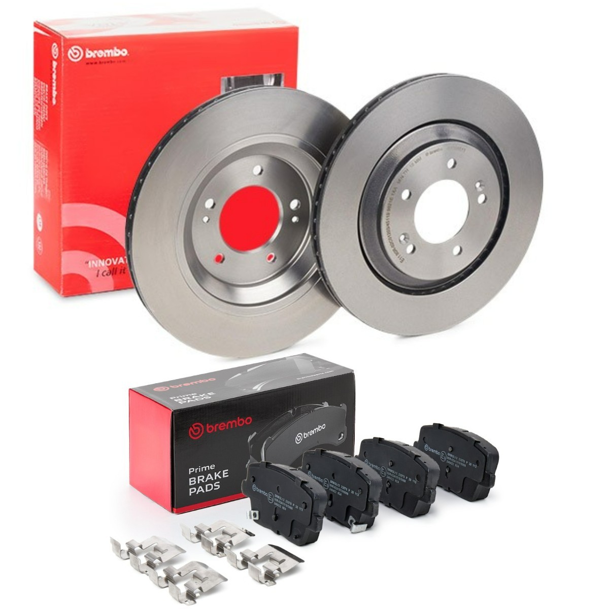 Σετ φρένων, δισκόφρενα BREMBO BRB3405N0476 BREMBO Prime BRB3405N0476 Δισκόπλακες & τακάκια φρένων HYUNDAI i30 2020