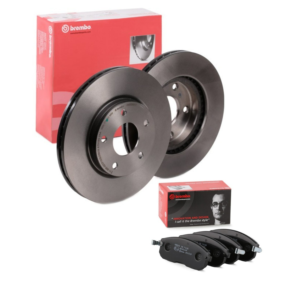 Bremseskiver og -klosser BREMBO BRB3405N0483 BREMBO Prime BRB3405N0483 Bremsesett NISSAN PULSAR 2013