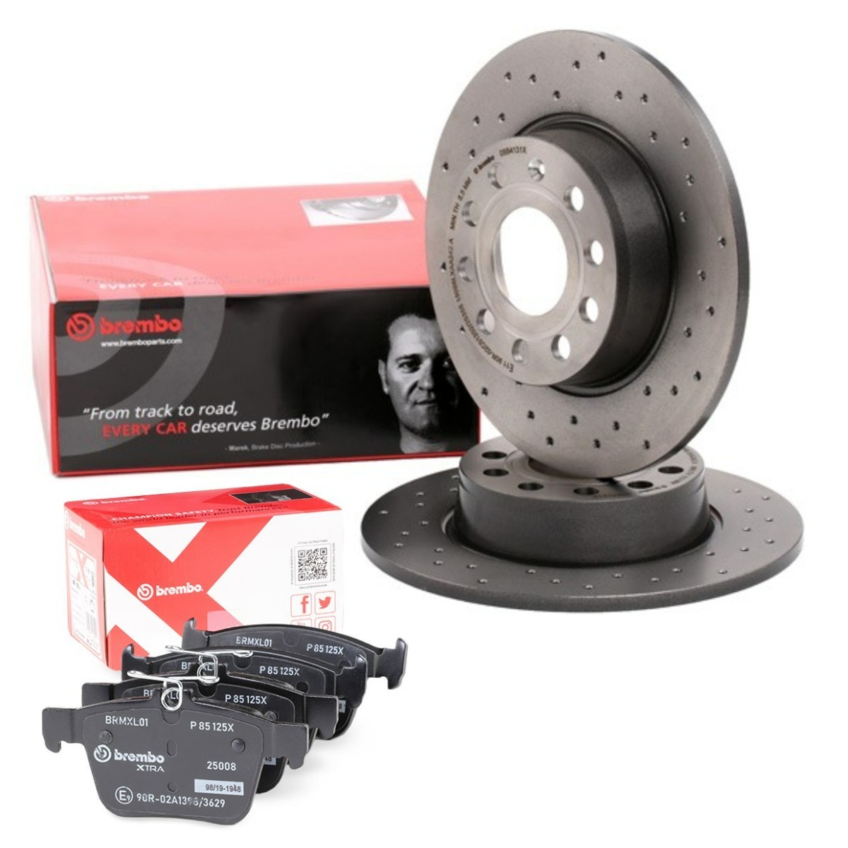 BREMBO Kit de travões BRB3405N0490 BREMBO BRB3405N0490 Discos e pastilhas de travão Leon IV (KL1) originais preço
