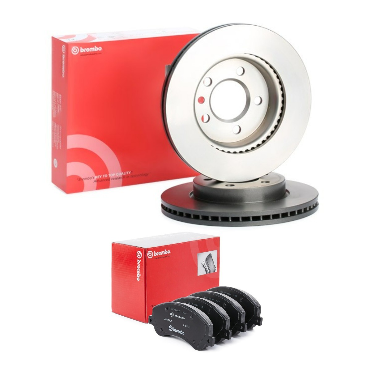 BREMBO Bremseskiver og klodser BRB3405N0496 Bremse-kit BREMBO LUPO BRB3405N0496 billig