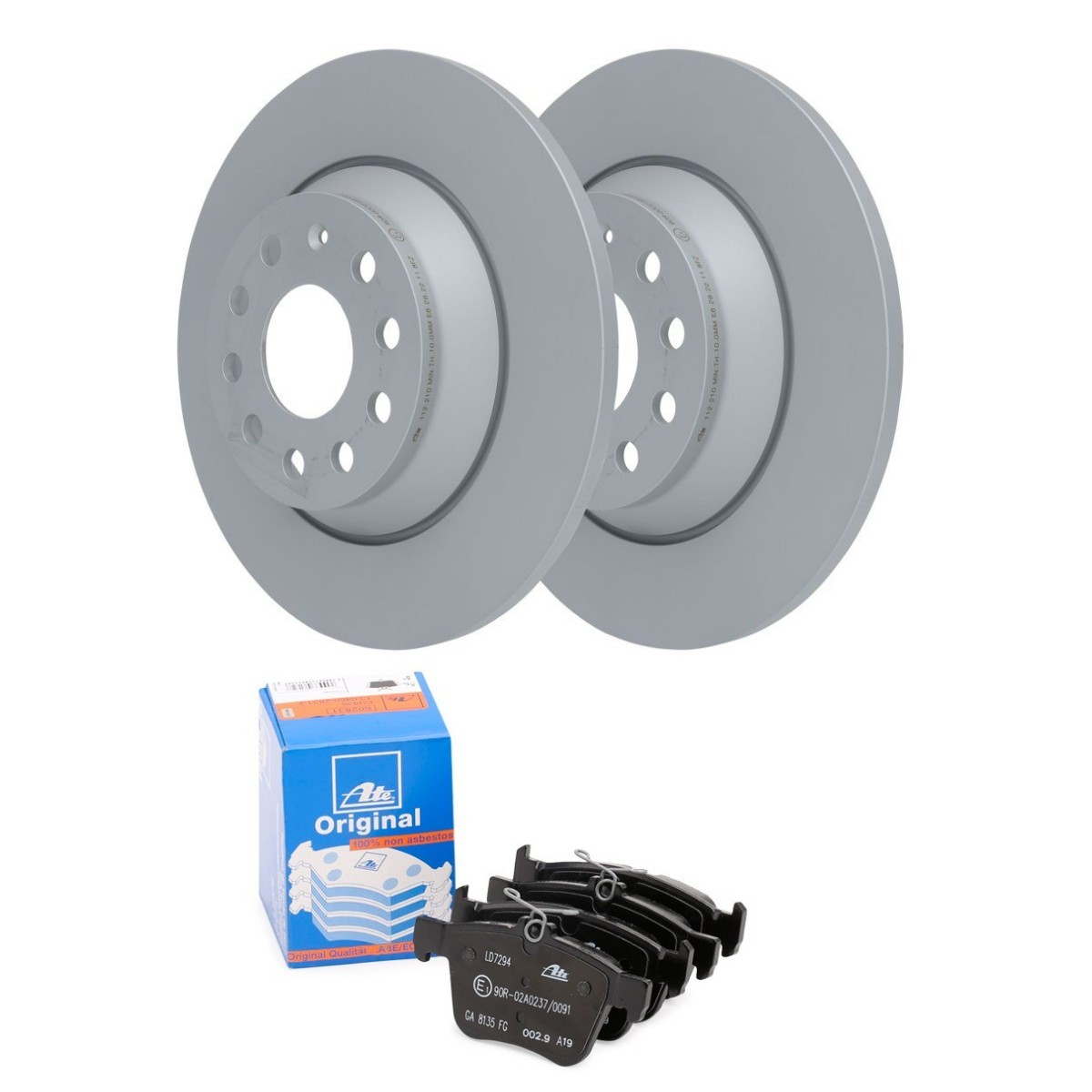 Bremžu komplekts, Disku bremzes ATE ATE3405N0062 ATE Ceramic ATE3405N0062: Bremžu komplekts Volkswagen TOURAN 2020