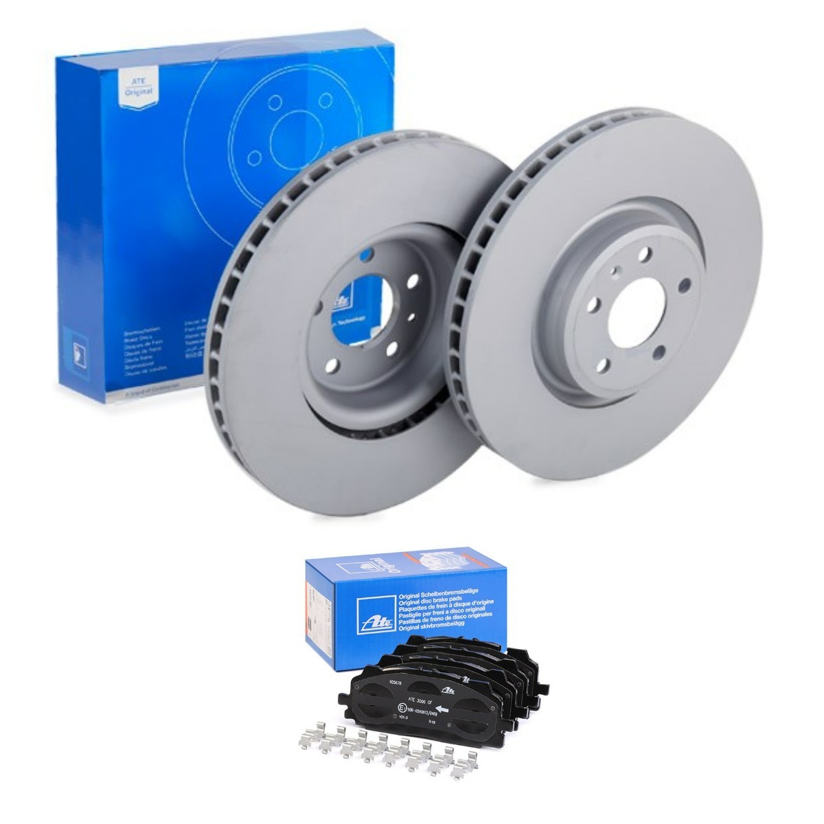 ATE Brake discs and pads set ATE3405N0070 ATE ATE3405N0070 genuine Audi A8 4N2 brake discs and pads price