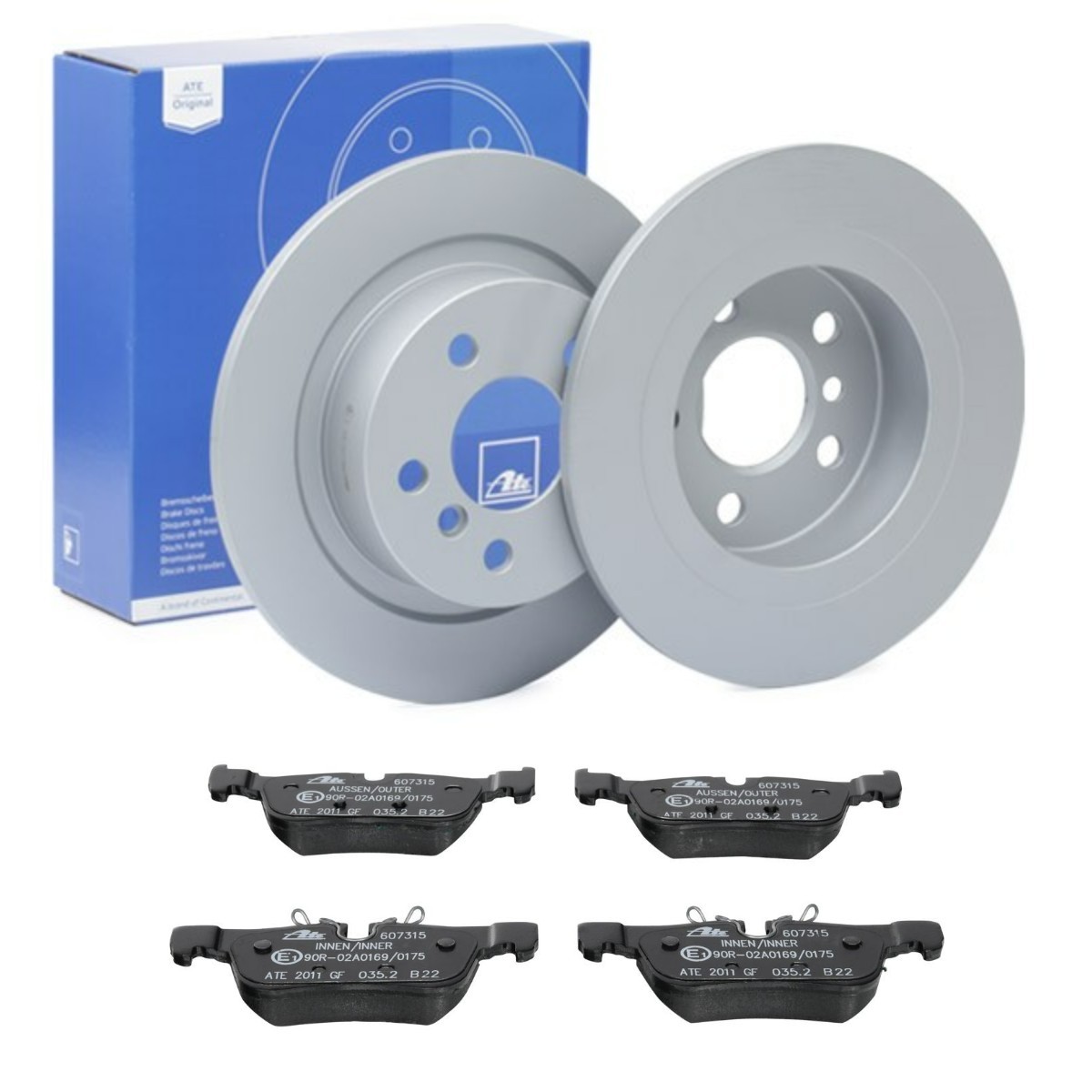 ATE Bremsscheiben und -beläge ATE3405N0091 ATE3405N0091 ATE MINI Cooper (F65, F66) Bremsen Set Kosten