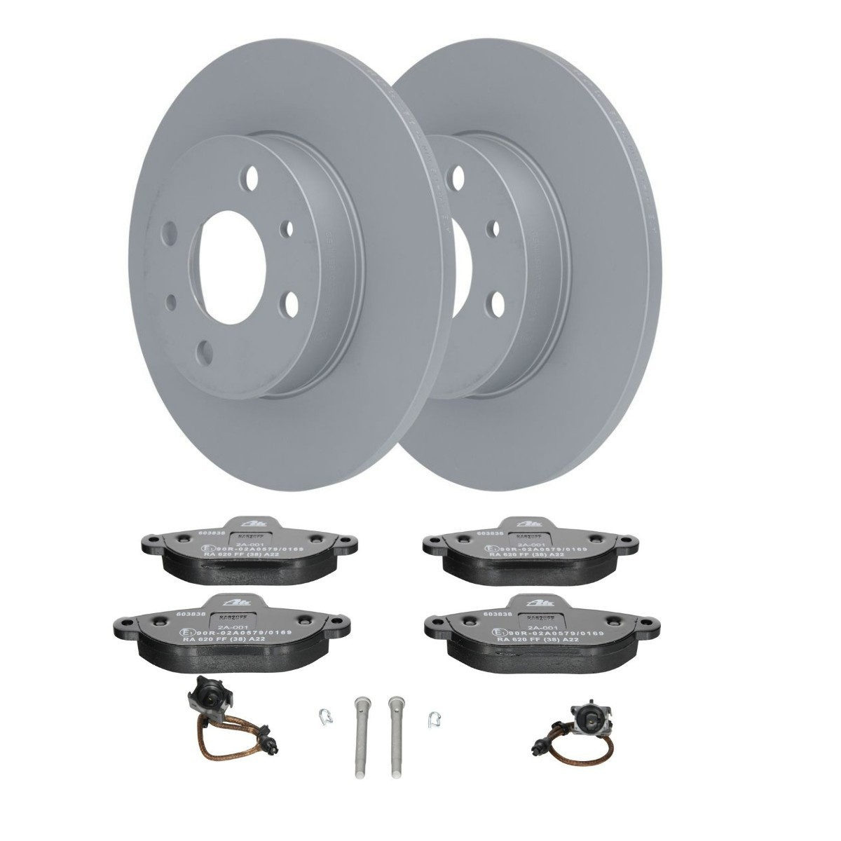 Bremseskiver og -klosser ATE ATE3405N0139 ATE ATE3405N0139: Bremsekit Ford KA 2001