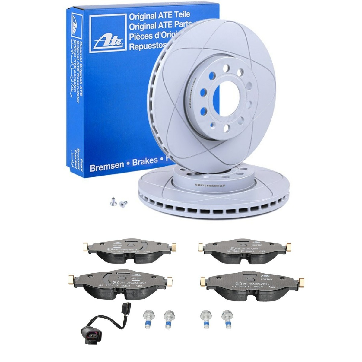 Bremseskiver og -klosser ATE ATE3405N0140 ATE PowerDisc ATE3405N0140: Bremsekit Seat LEON 2024