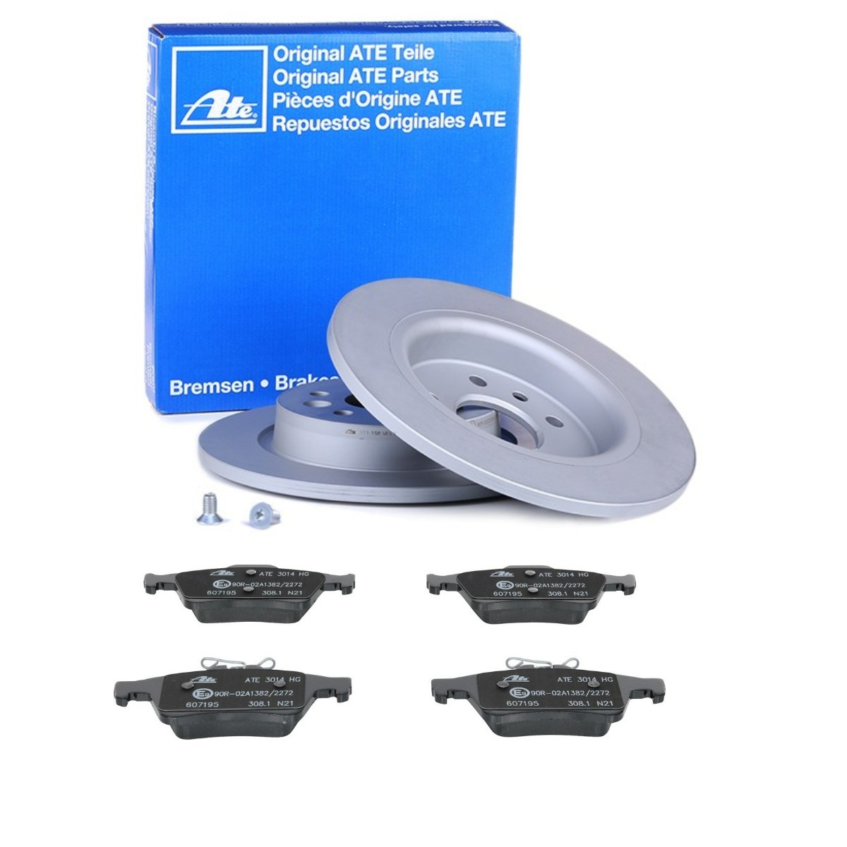 ATE Kit de travões ATE3405N0142 ATE ATE3405N0142 Kit travões Ford C-MAX originais