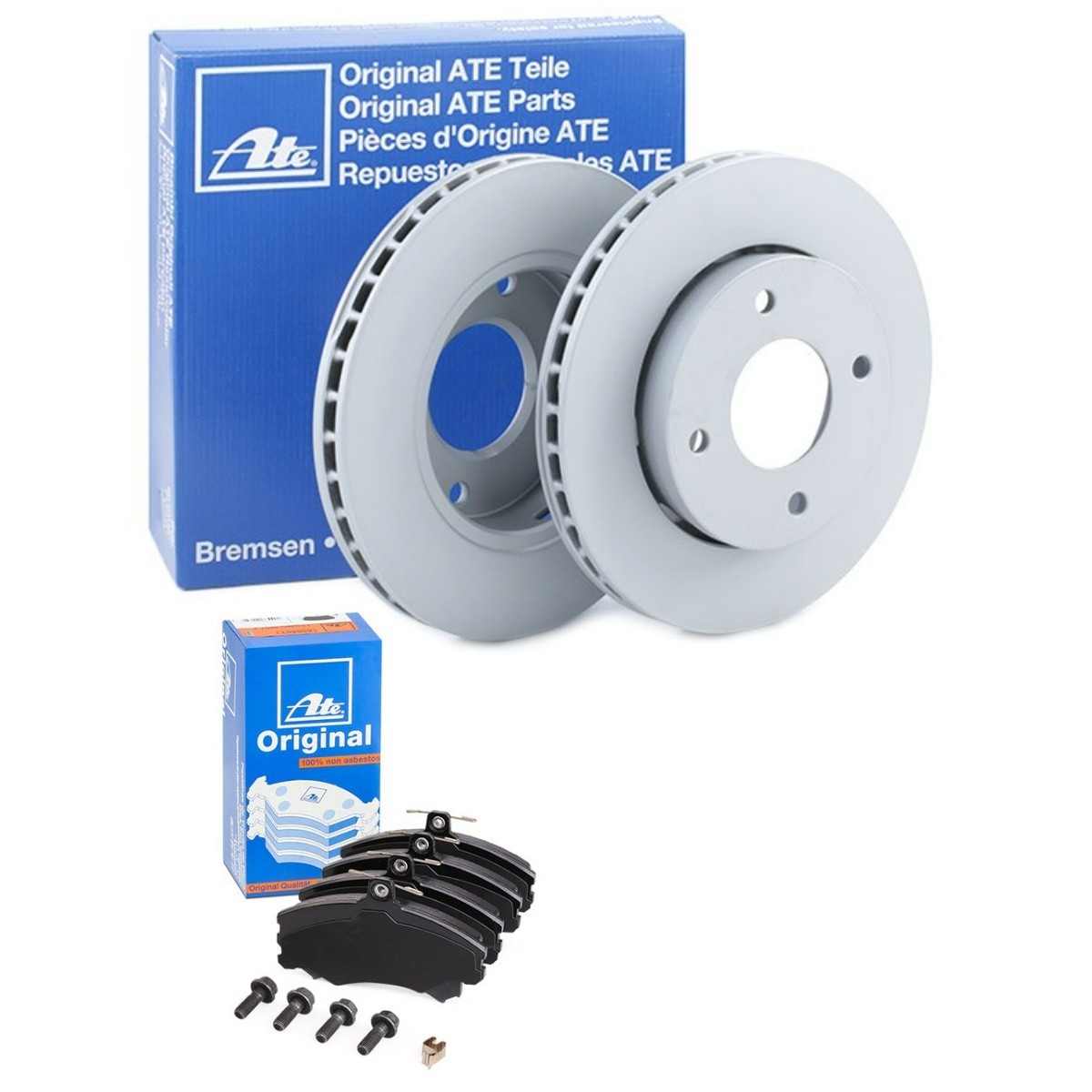 ATE Bremsscheiben und -beläge ATE3405N0191 ATE3405N0191 ATE L200 / Triton IV Pritsche / Fahrgestell (KA, KB) Bremsen Set kaufen