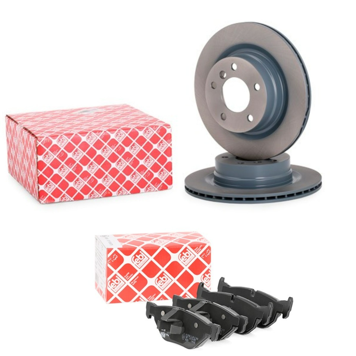 Remschijven en blokken FEBI BILSTEIN FBL3405N0017 FEBI BILSTEIN FBL3405N0017: Blokken en schijven BMW 1-serie 2004