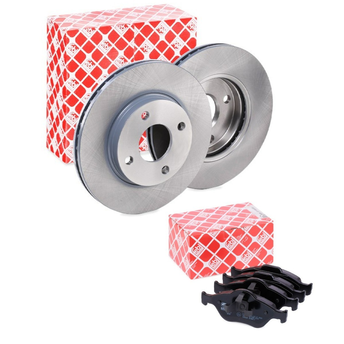 FEBI BILSTEIN Kit de travões FBL3405N0036 FEBI BILSTEIN FBL3405N0036 Discos e pastilhas de travão Mazda 3 BL preço