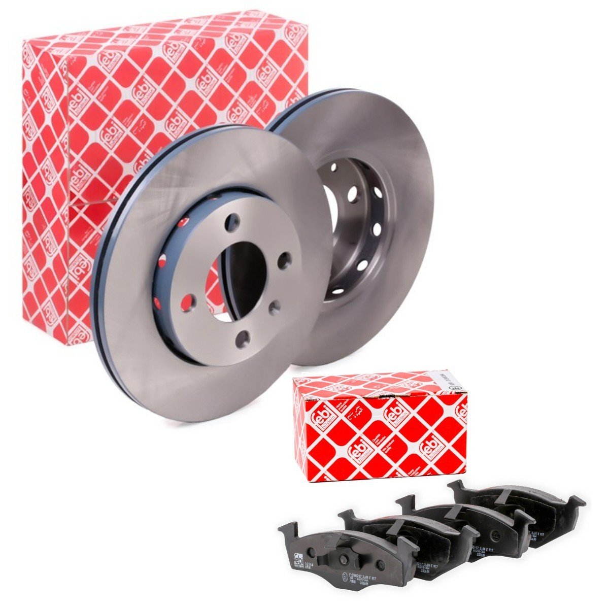 FEBI BILSTEIN Bremseskiver og -klosser FBL3405N0073 FEBI BILSTEIN FBL3405N0073 originale Bremsesett Polo 6n1 hva koster