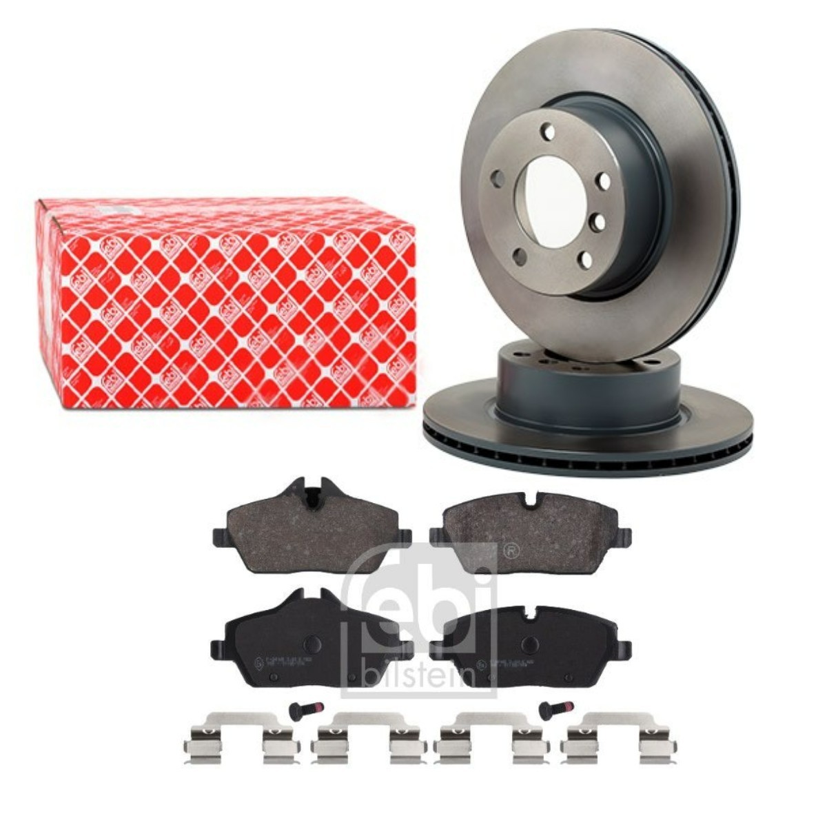 Remschijven en blokken FEBI BILSTEIN FBL3405N0075 FEBI BILSTEIN FBL3405N0075 Remblokken en -schijven BMW 1-serie 2004