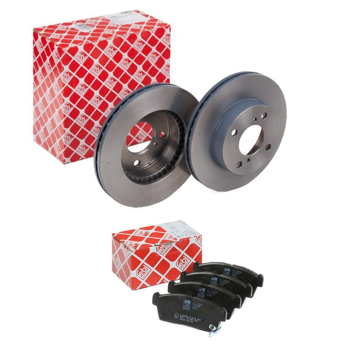 Kit de travões FEBI BILSTEIN FBL3405N0076 FEBI BILSTEIN FBL3405N0076 Pastilhas e discos de travão dianteiro e traseiro Suzuki IGNIS 2003