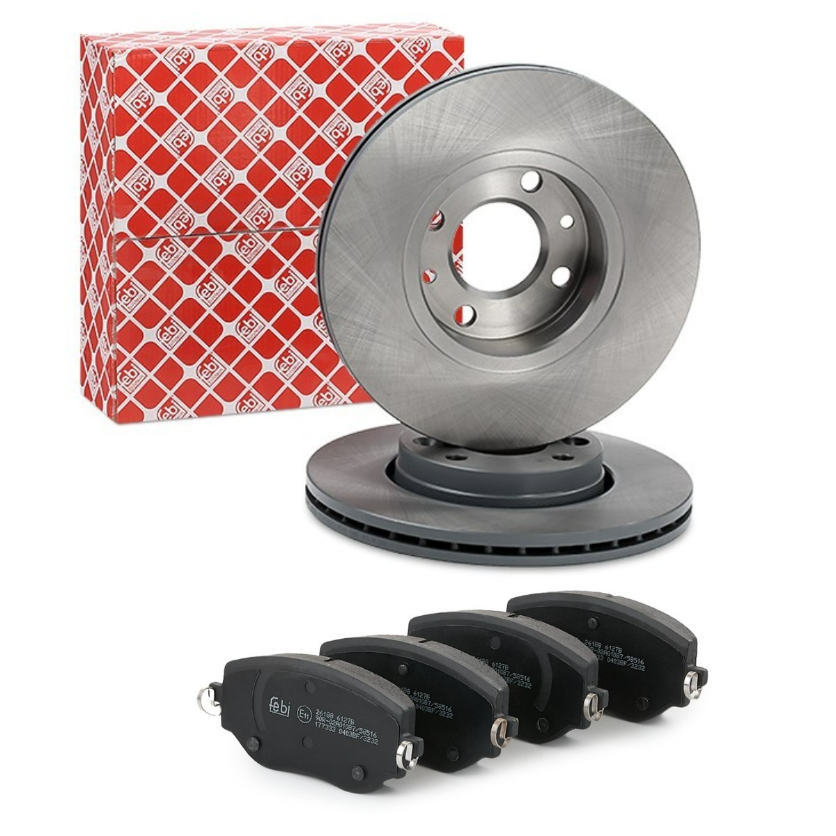 FEBI BILSTEIN Bremseskiver og klodser FBL3405N0079 FEBI BILSTEIN FBL3405N0079 Bremse-kit Renault 16 originale