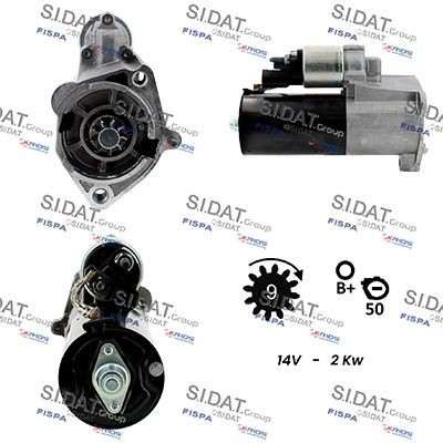 SIDAT Štartér S12BH0111 S12BH0111 Štartér AUDI 100 SIDAT