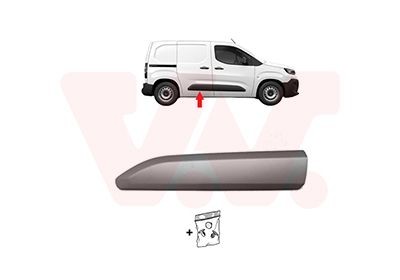 VAN WEZEL Suoja- / koristelista, ovi 0991406 0991406 VAN WEZEL Koristelista TOYOTA C-HR