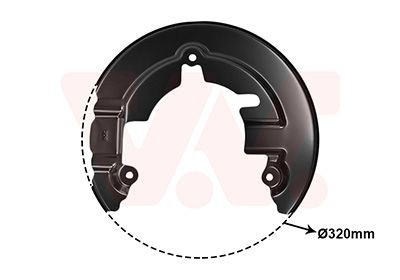 VAN WEZEL Flasque de frein 1968371 VAN WEZEL 1968371 Tôle de protection disque de frein Ford Focus 3 Break pas cher