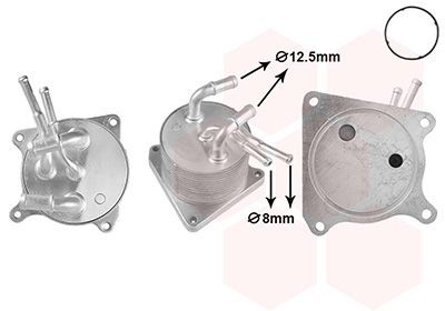 VAN WEZEL Chladič motorového oleja 32013703 32013703 Olejový chladič JEEP COMPASS VAN WEZEL