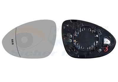 VAN WEZEL Vetro specchio, specchio esterno 7415835 VAN WEZEL 7415835 Specchio retrovisore esterno Peugeot 3008 originali