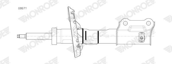 MONROE Ammortizzatore G8671 MONROE G8671 Ammortizzatore