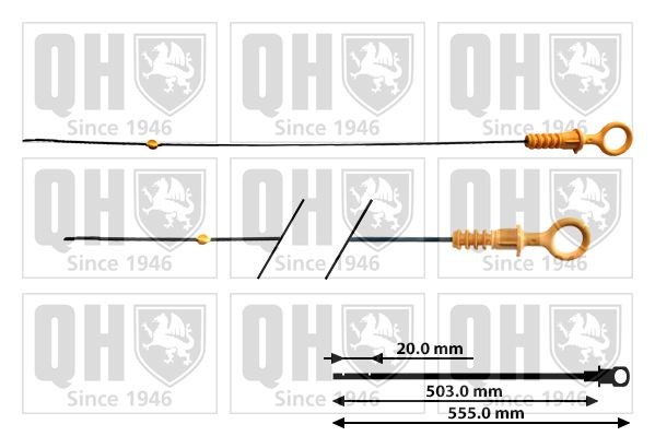 QUINTON HAZELL Jauge d'huile QOD173 QOD173 Jauge d'huile Volkswagen POLO QUINTON HAZELL