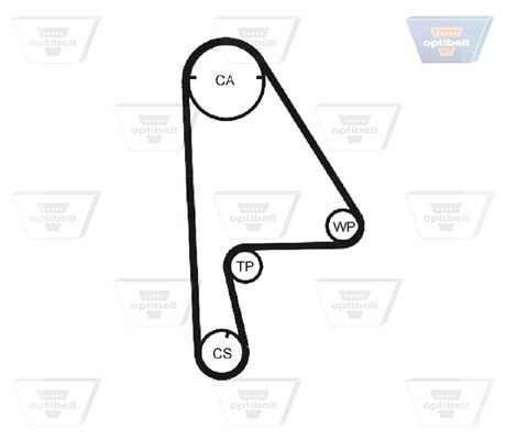 OPTIBELT Correia dentada ZRK 1163 Correia dentada HONDA OPTIBELT ZRK 1163