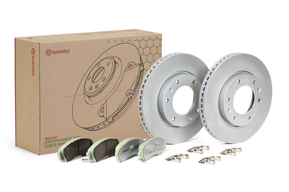 BREMBO Bremseskiver og klodser KT 10 019 KT 10 019 Bremseklodser og skiver HYUNDAI GRANDEUR BREMBO