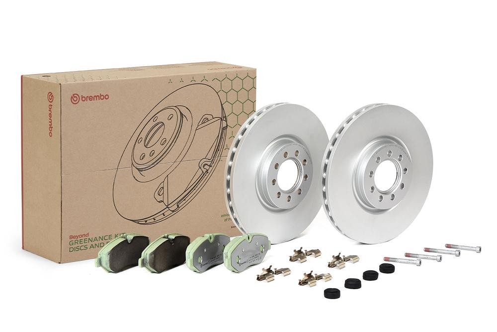 BREMBO Bremseskiver og klodser KT 10 022 BREMBO KT 10 022 IVECO Daily V Tippelad Bremsesæt til en rimelig pris
