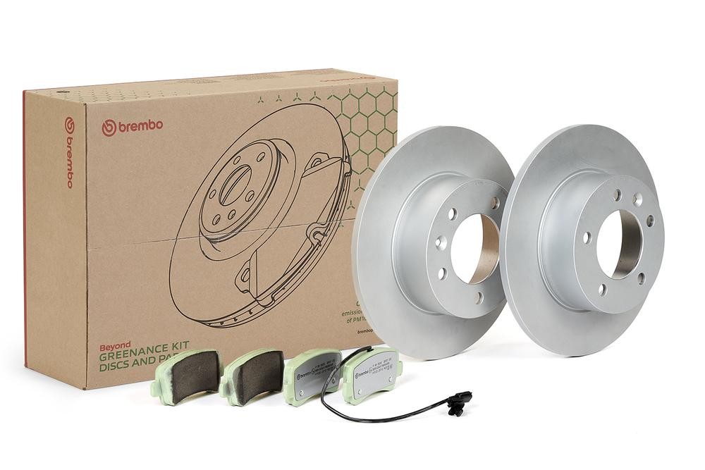 BREMBO Bremseskiver og klodser KT 10 036 BREMBO KT 10 036 Bremsesæt RENAULT MASTER hvad koster