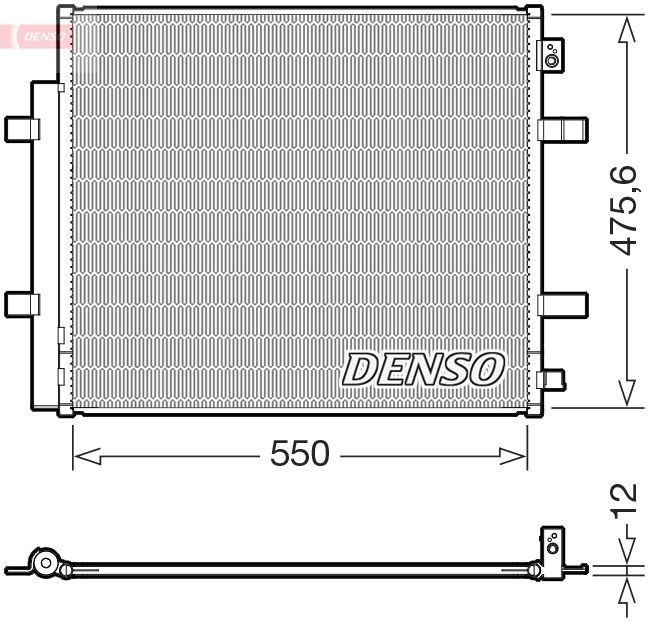 DENSO Condensatore climatizzatore DCN32073 DCN32073 costo Radiatore aria condizionata AUDI Q5 DENSO
