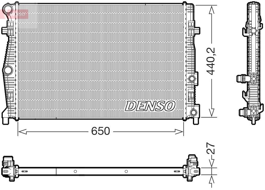 DENSO Radiador, arrefecimento do motor DRM32061 Radiador motor DENSO CADDY DRM32061 baratos