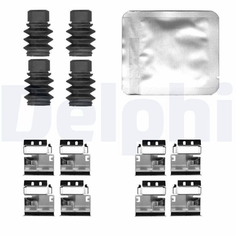 DELPHI Kit accessori, pastiglia freno LX0834 DELPHI LX0834 Kit accessori, pastiglia freno Opel Insignia B Sports Tourer originale prezzo