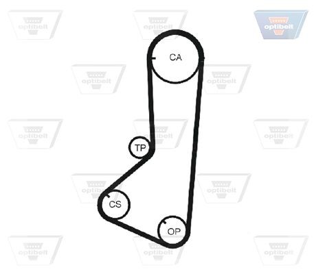 OPTIBELT Registerrem ZRK 1175 ZRK 1175 Reg reim OPTIBELT HYUNDAI GETZ