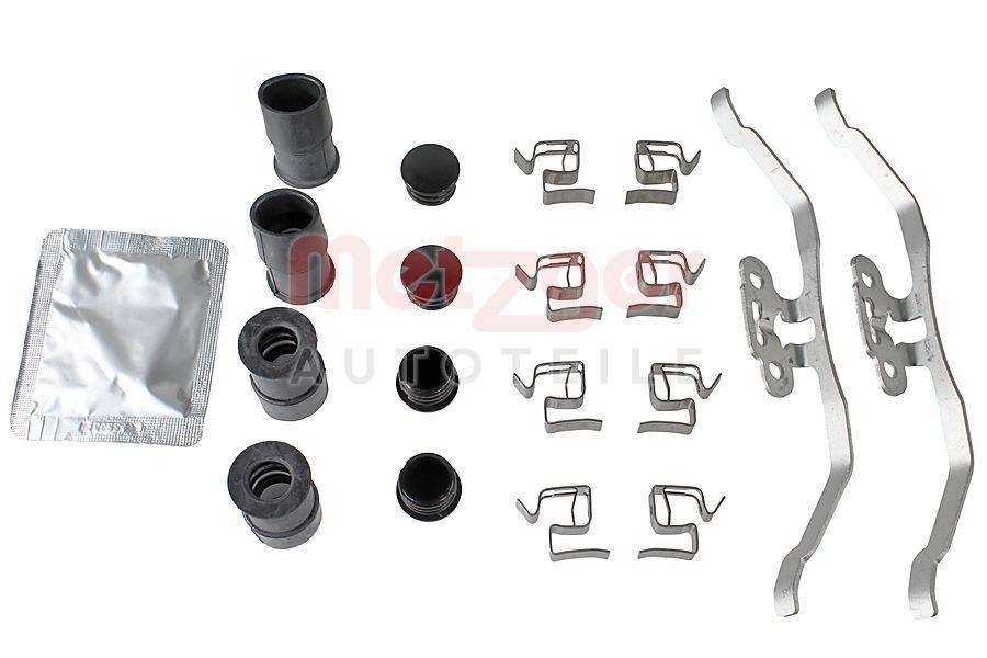 METZGER Monteringssett, bremseklosser 109-0202 Tibehørsett, skivebremse belegg METZGER Skoda FABIA 109-0202
