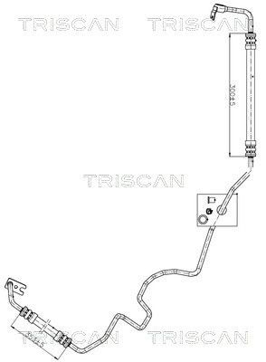 TRISCAN Hydraulikkslange, styring 8516 24001 TRISCAN 8516 24001 Hydraulikkslange, styring