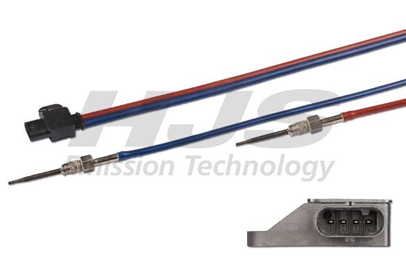 HJS Sensor, udstødningsgastemperatur 92 09 4297 Temperatursensor HJS KANGOO 92 09 4297 billig