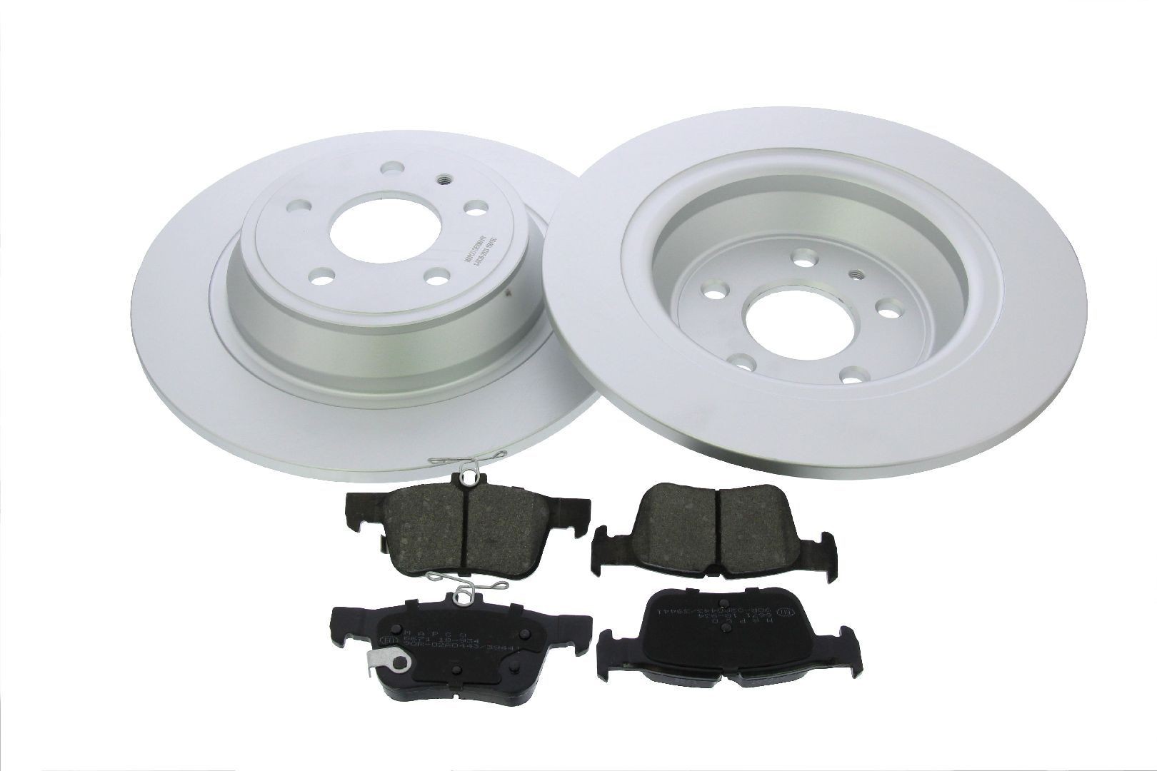 MAPCO Bromssats, skivbroms 47057C MAPCO 47057C Bromsskivor och bromsbelägg FORD Mondeo Mk5 Hatchback (CE) fram och bak