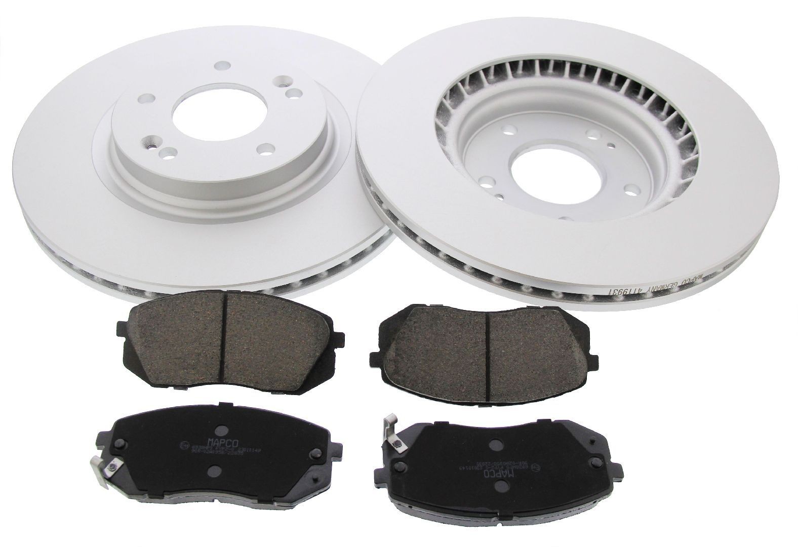 Bromssats, skivbroms MAPCO 47259HPS MAPCO 47259HPS: Bromsskivor och bromsbelägg Hyundai TUCSON 2004