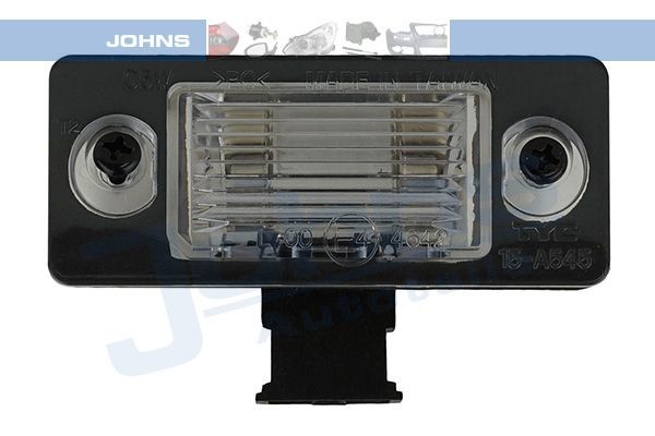 JOHNS Luz de chapa de matrícula 71 01 87-95 Lâmpada para luz de matrícula SKODA JOHNS 71 01 87-95