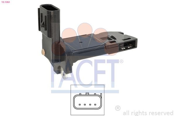 FACET Luchtmassameter (LMM) 10.1383 FACET 10.1383 Luchtmassasensor Focus Mk2 Van / Station wagon prijs