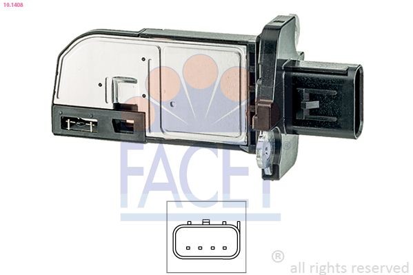 FACET Debimetro 10.1408 FACET 10.1408 Sensore massa aria Range Rover Evoque L538 prezzo