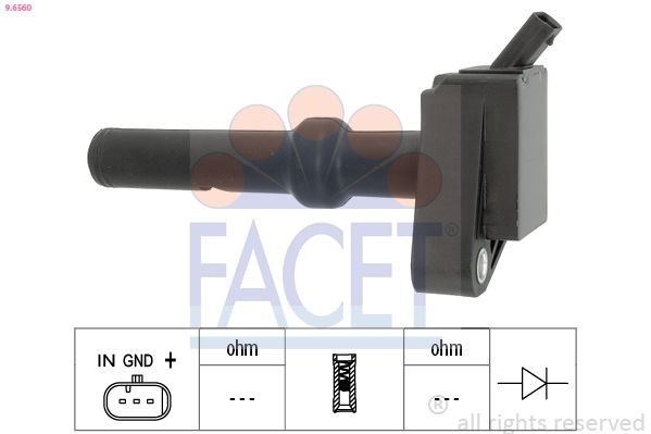 FACET Πολλαπλασιαστής 9.6560 9.6560 Πηνίο ανάφλεξης FORD KUGA FACET
