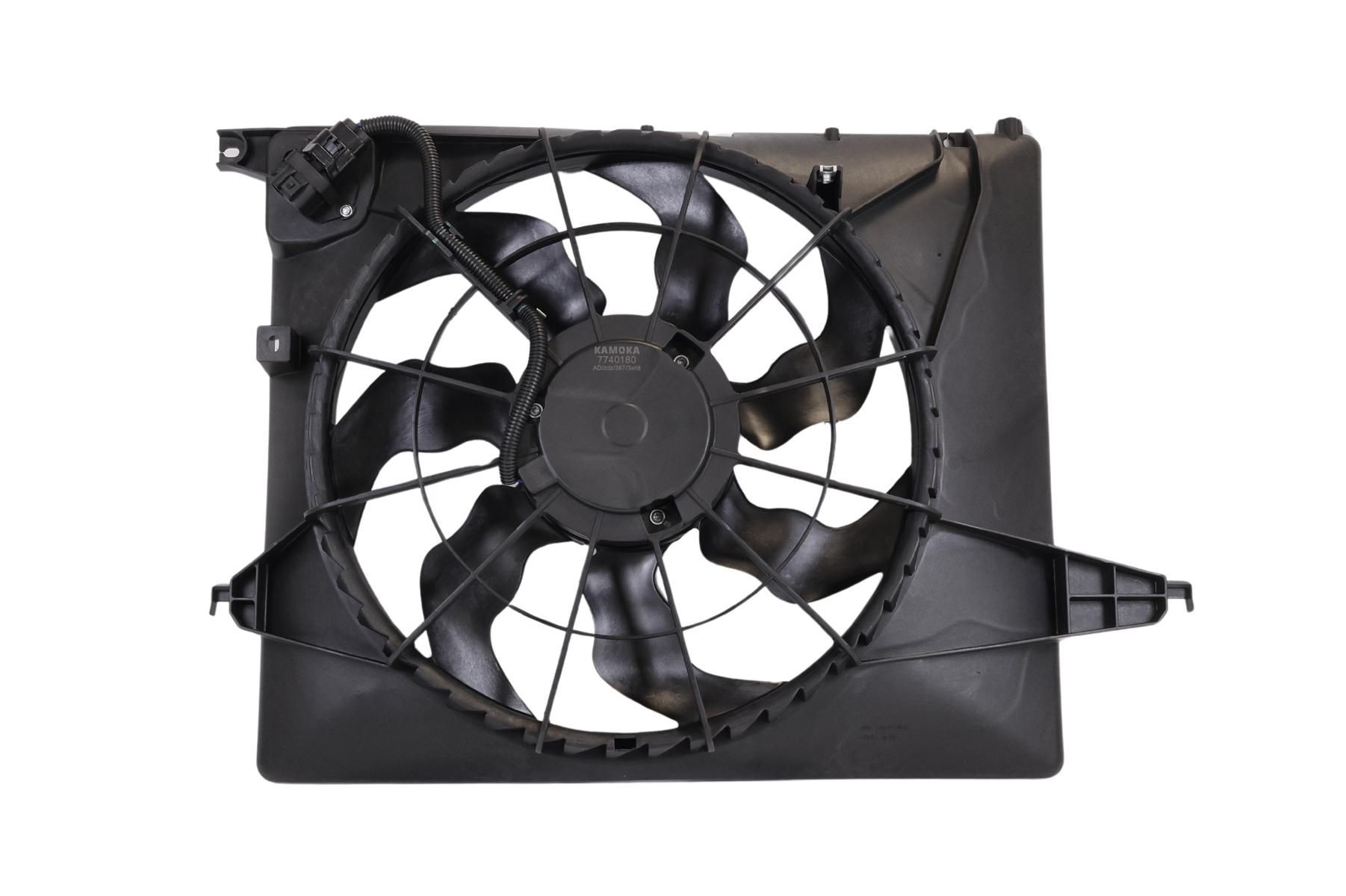 KAMOKA Koelventilator 7740180 KAMOKA 7740180 Koelventilator Hyundai Santa Fe cm aan een voordelige prijs