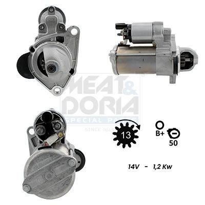 MEAT & DORIA Starter 5010932G Startmotor MEAT & DORIA MERIVA 5010932G billig