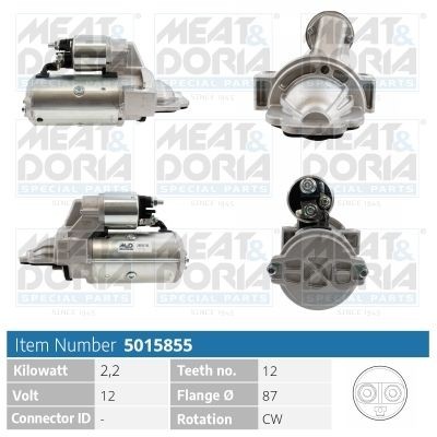 MEAT & DORIA Štartér 5015855 5015855 Štartér MEAT & DORIA FORD MONDEO
