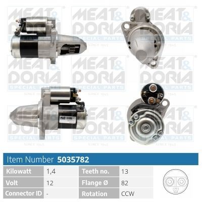 MEAT & DORIA Motorino avviamento 5035782 5035782 costo Motorino avviamento MEAT & DORIA NISSAN NOTE