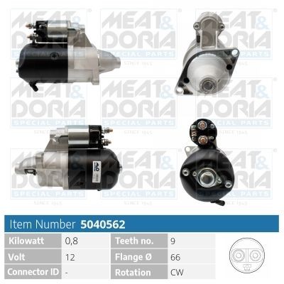 MEAT & DORIA Starter 5040562 Starter MEAT & DORIA Toyota CARINA 5040562