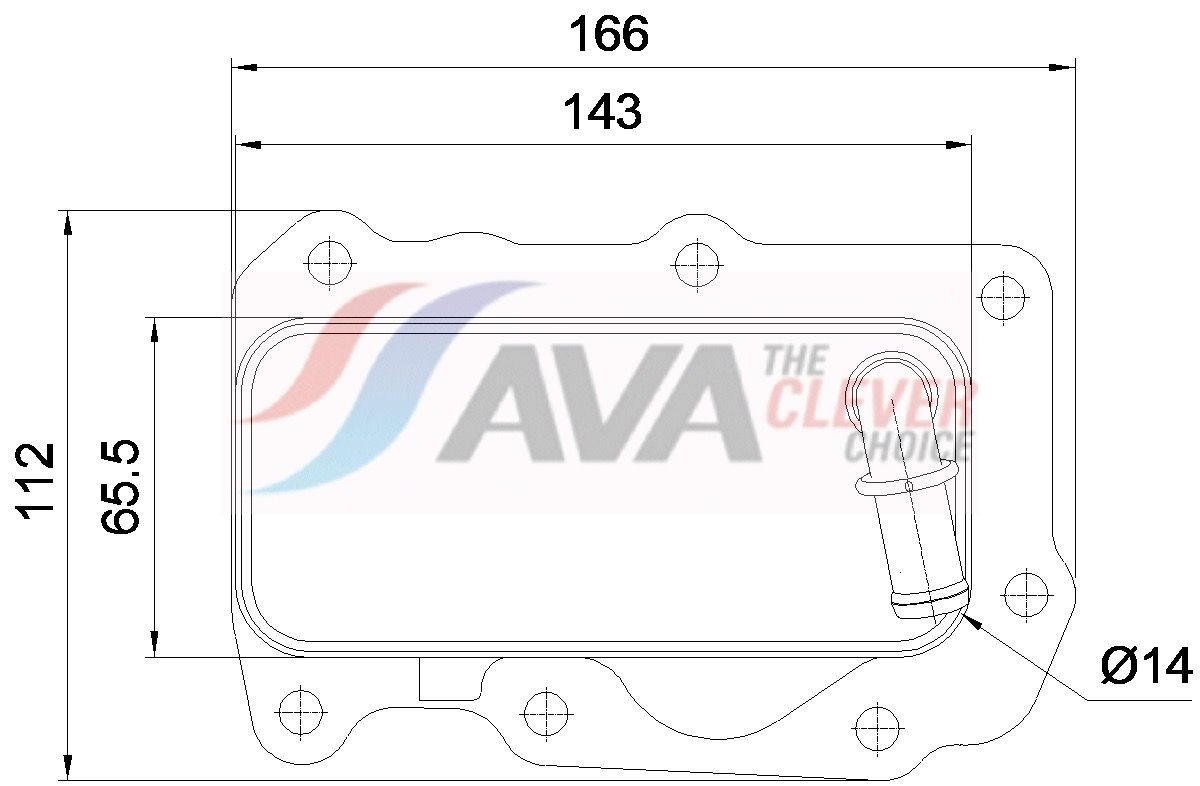 AVA COOLING SYSTEMS Chladič motorového oleja AU3367 AU3367 AVA COOLING SYSTEMS Chladič motorového oleja Land Rover lacné