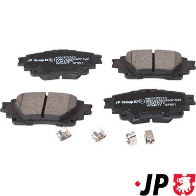 JP GROUP Bromsbelägg 4863702310 4863702310 JP GROUP bromsbelägg sport Suzuki ALTO