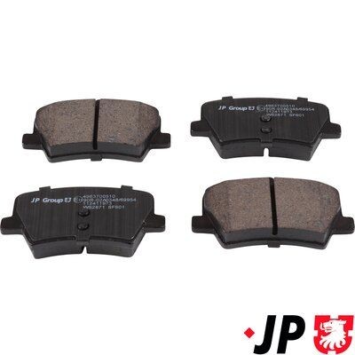 JP GROUP Bremseklodser 4963700510 Bremseklodser JP GROUP Volvo V50 4963700510